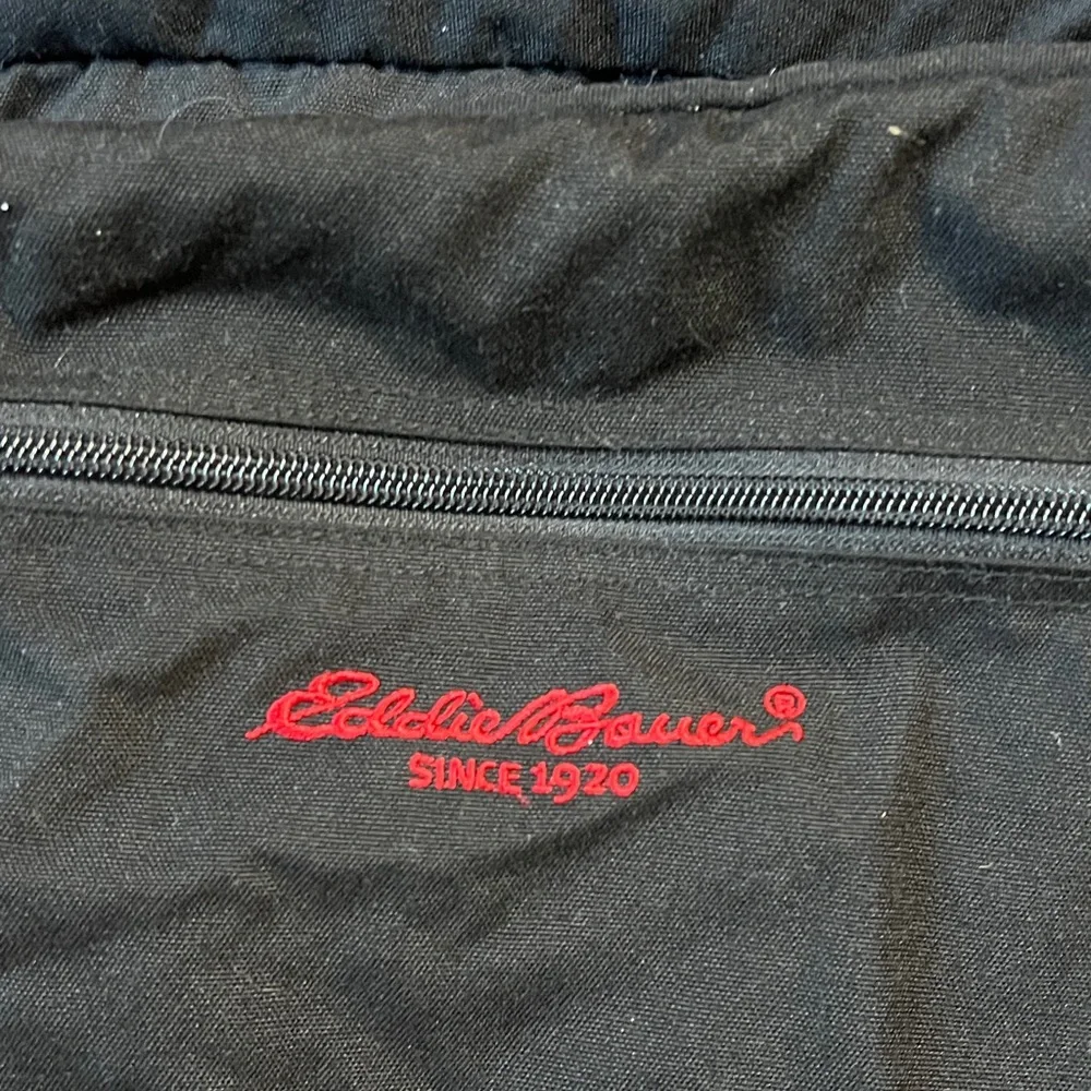 Eddie Bauer Black and Red Duffel Bag
